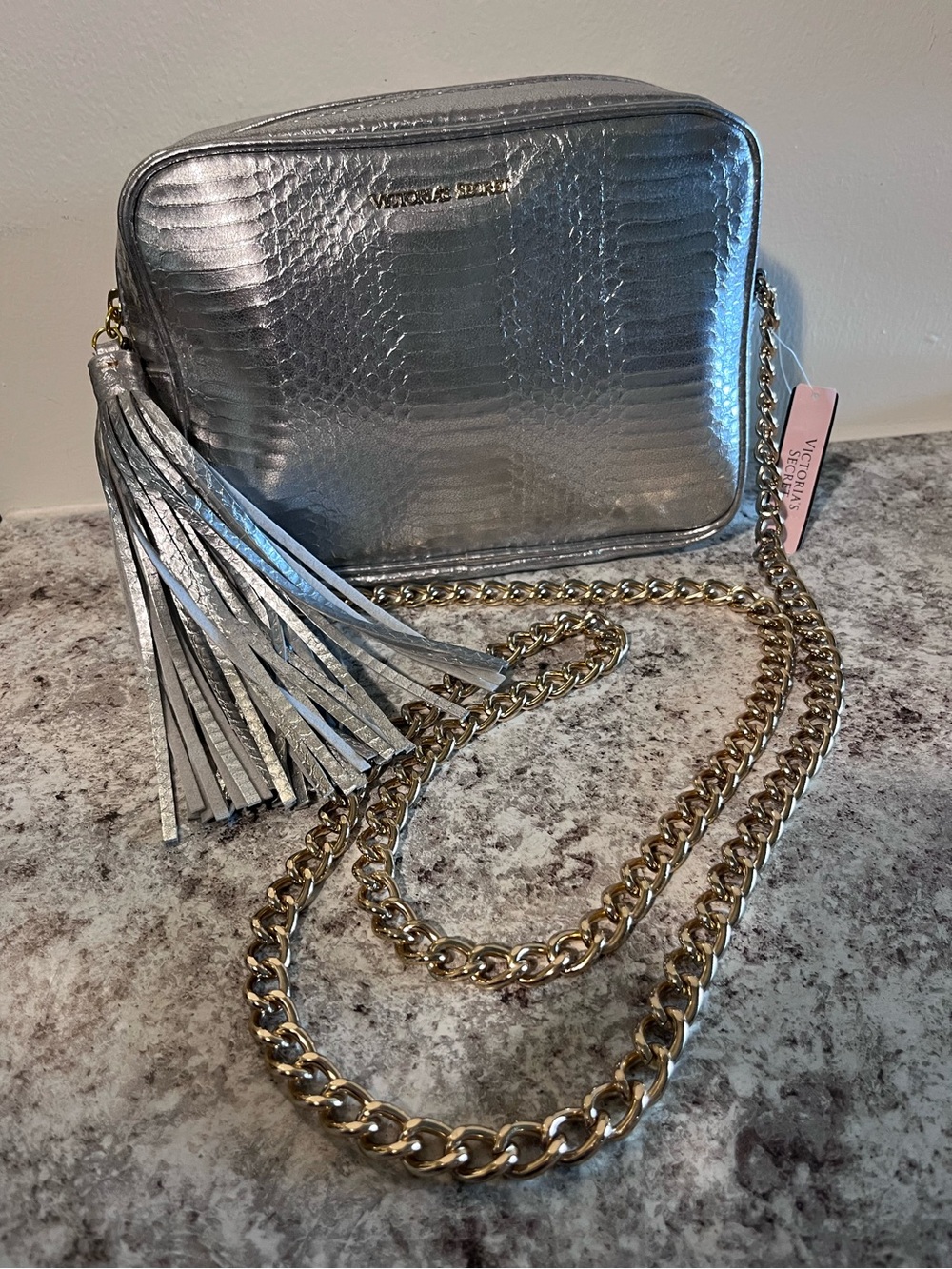 Victoria Secret Silver and Gold Tone Should Purse - Y2K, Night Out